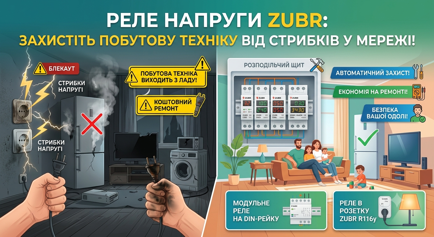 купити реле напруги зубр на Карат ЛТД